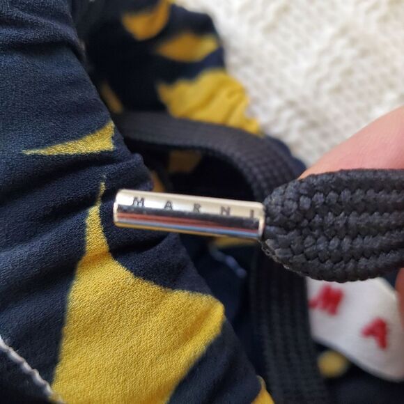 🦋 MARNI 🦋 Pull-on Crepe Ankle Pants - [Size 2, Mustard/Black] - Picture 10 of 13